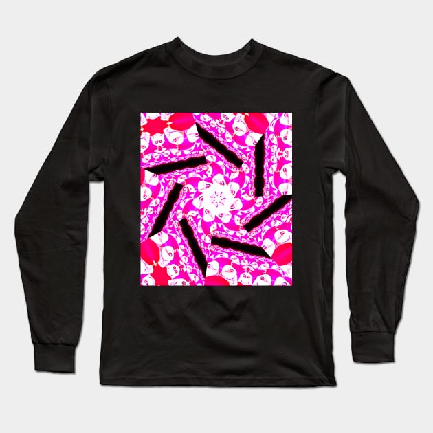 Bright pink flower for for a good mood Long Sleeve T-Shirt by Pink Dessert